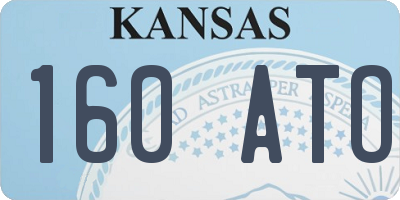 KS license plate 160ATO