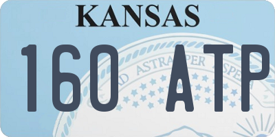 KS license plate 160ATP