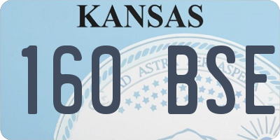 KS license plate 160BSE