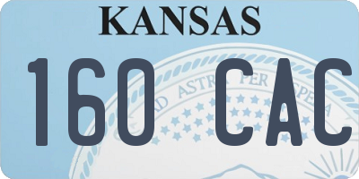 KS license plate 160CAC