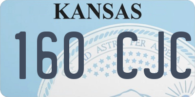 KS license plate 160CJC