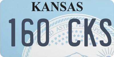 KS license plate 160CKS