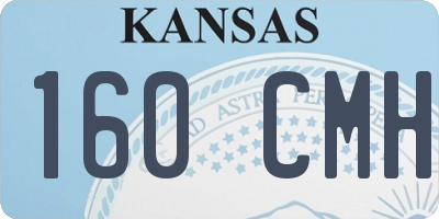 KS license plate 160CMH