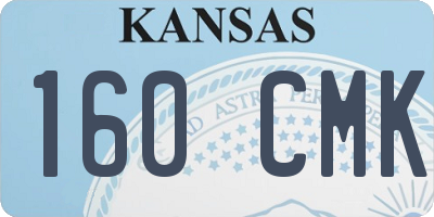 KS license plate 160CMK