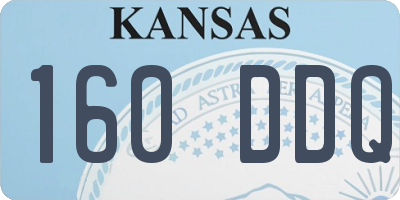 KS license plate 160DDQ