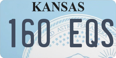 KS license plate 160EQS