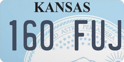 KS license plate 160FUJ