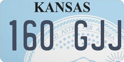 KS license plate 160GJJ