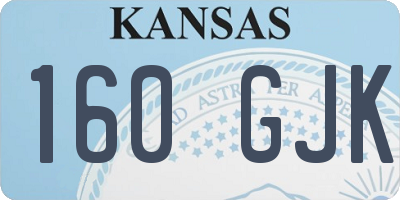 KS license plate 160GJK