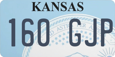 KS license plate 160GJP