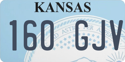 KS license plate 160GJV