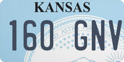 KS license plate 160GNV
