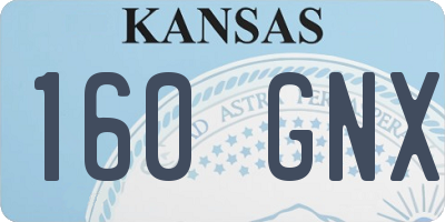 KS license plate 160GNX