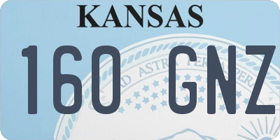 KS license plate 160GNZ