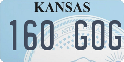 KS license plate 160GOG