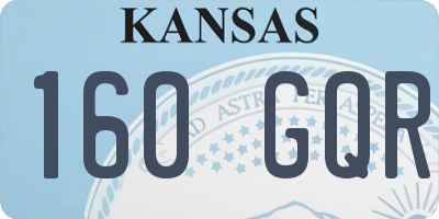 KS license plate 160GQR