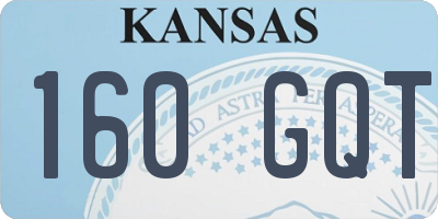 KS license plate 160GQT
