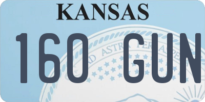KS license plate 160GUN