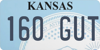 KS license plate 160GUT