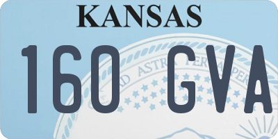KS license plate 160GVA