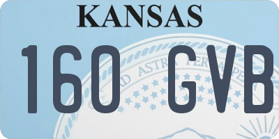 KS license plate 160GVB