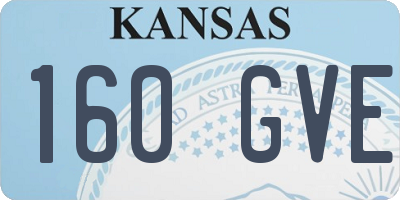 KS license plate 160GVE
