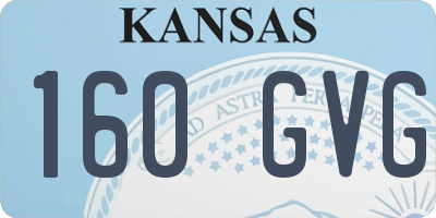 KS license plate 160GVG