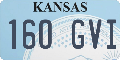 KS license plate 160GVI