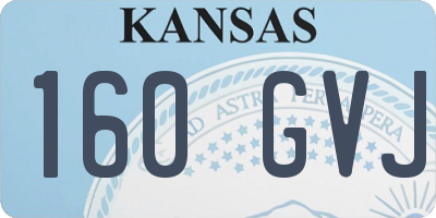 KS license plate 160GVJ