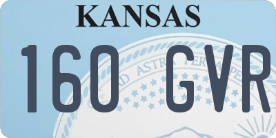 KS license plate 160GVR