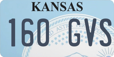 KS license plate 160GVS