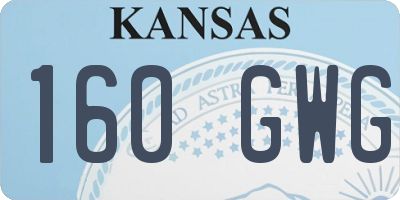 KS license plate 160GWG