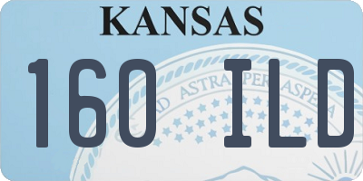 KS license plate 160ILD