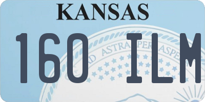 KS license plate 160ILM