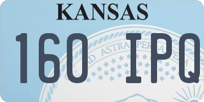 KS license plate 160IPQ