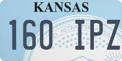 KS license plate 160IPZ