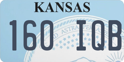 KS license plate 160IQB