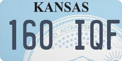 KS license plate 160IQF