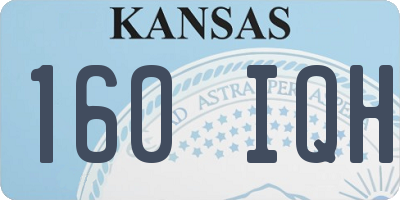 KS license plate 160IQH