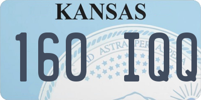 KS license plate 160IQQ