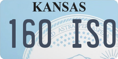 KS license plate 160ISO