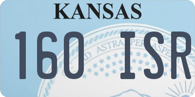 KS license plate 160ISR