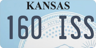 KS license plate 160ISS