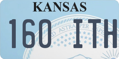 KS license plate 160ITH