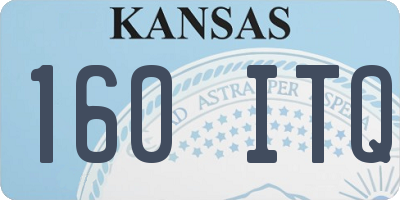 KS license plate 160ITQ