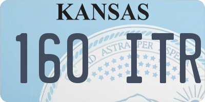 KS license plate 160ITR