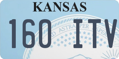 KS license plate 160ITV