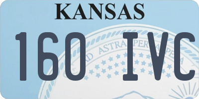 KS license plate 160IVC
