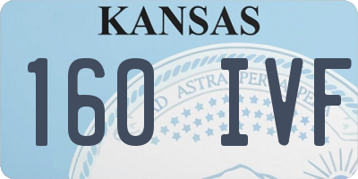 KS license plate 160IVF