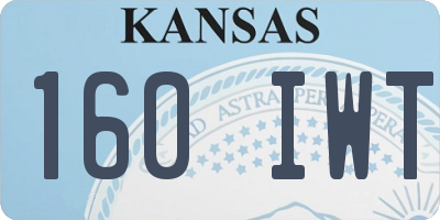 KS license plate 160IWT